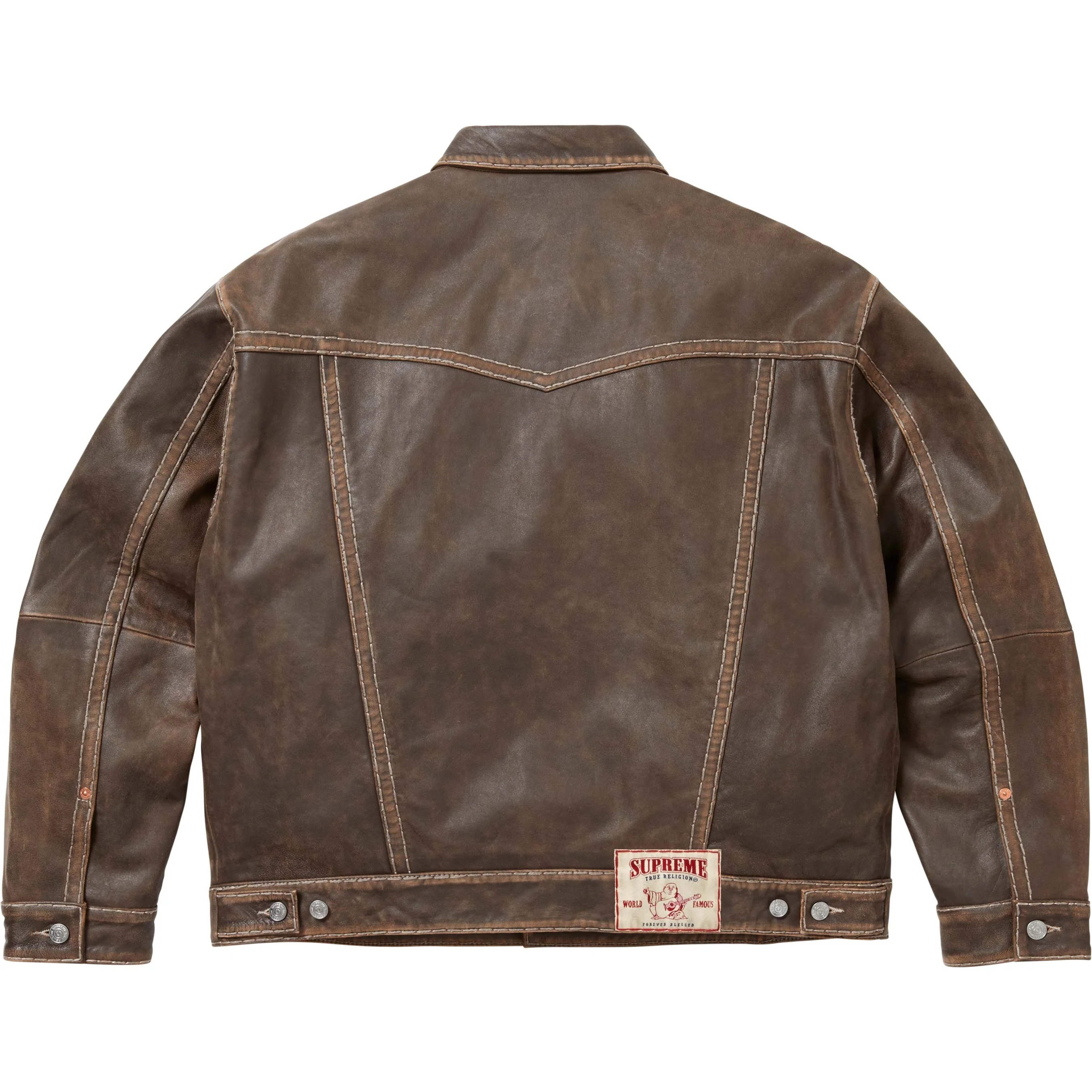 Supreme®/True Religion® Leather Trucker Jacket view 10